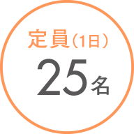 定員(1日)25名