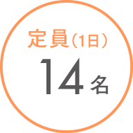 定員(1日)14名